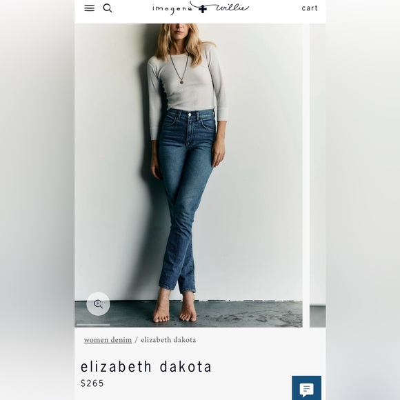 imogene + willie Elizabeth High Rise Dark Blue Jeans